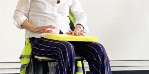 Margita Haberland beim Vortrag