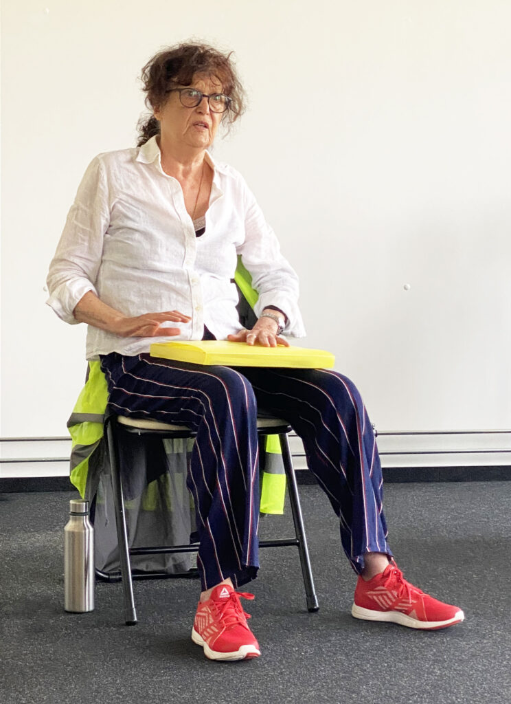 Margita Haberland beim Vortrag