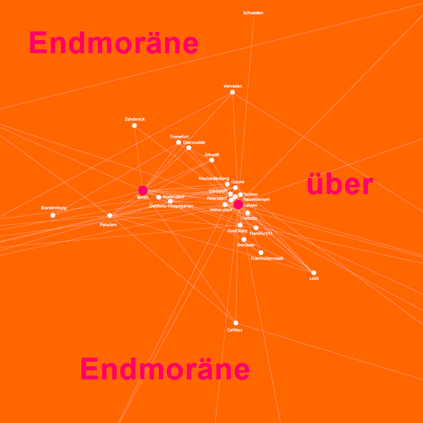 Einladung Endmoräne über Endmoräne Vorderseite